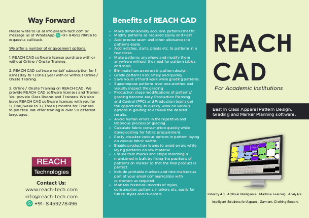 Reach Cad for academics brochure image